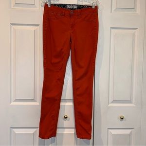 🍊 17/21 Exclusive Denim Burnt Orange Jeans - size 4